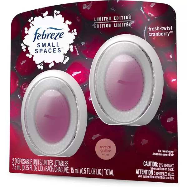 Febreze Small Spaces Air Freshener, Wild Berries, Odor Fighter for Strong Odors )