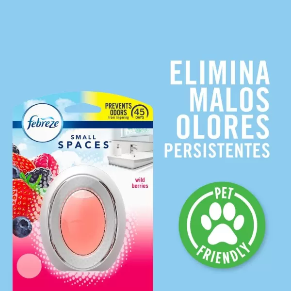 Febreze Small Spaces Air Freshener, Wild Berries, Odor Fighter for Strong Odors )