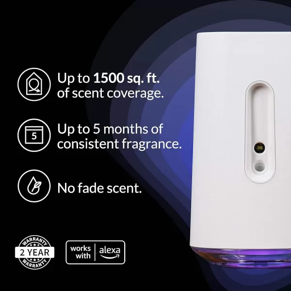Febreze Smart WiFi App-Controlled Aromatherapy Diffuser Starter Kit with Warm Cider &amp; Spicy Woods Fragrance Cartridge  1 Fl Oz )