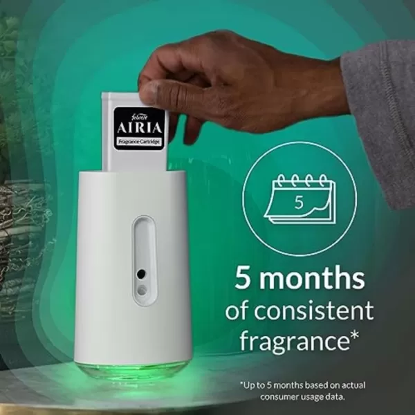 Febreze Smart WiFi App-Controlled Aromatherapy Diffuser Starter Kit with Warm Cider &amp; Spicy Woods Fragrance Cartridge  1 Fl Oz )