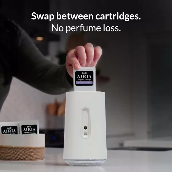 Febreze Smart WiFi App-Controlled Aromatherapy Diffuser Starter Kit with Warm Cider &amp; Spicy Woods Fragrance Cartridge)