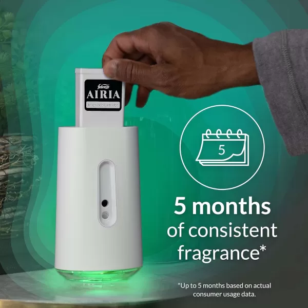 Febreze Smart WiFi App-Controlled Aromatherapy Diffuser Starter Kit with Warm Cider &amp; Spicy Woods Fragrance Cartridge)