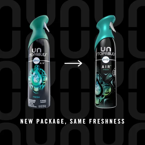 Febreze Unstopables Air Effects Odor-Fighting Air Freshener Paradise, 8.8 oz. Aerosol Can, Pack of 3)