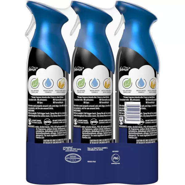 Febreze Unstopables Air Effects Odor-Fighting Air Freshener Paradise, 8.8 oz. Aerosol Can, Pack of 3)