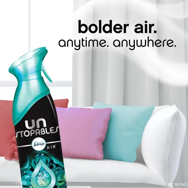 Febreze Unstopables Air Effects Odor-Fighting Air Freshener Paradise, 8.8 oz. Aerosol Can, Pack of 3)