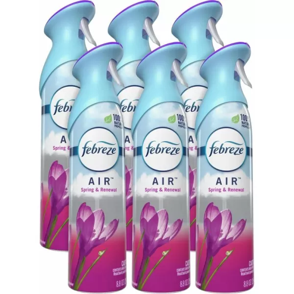 Febreze Air Freshener and Odor Eliminator Spray, Linen &amp; Sky and Hawaiian Aloha Scents, 8.8oz )