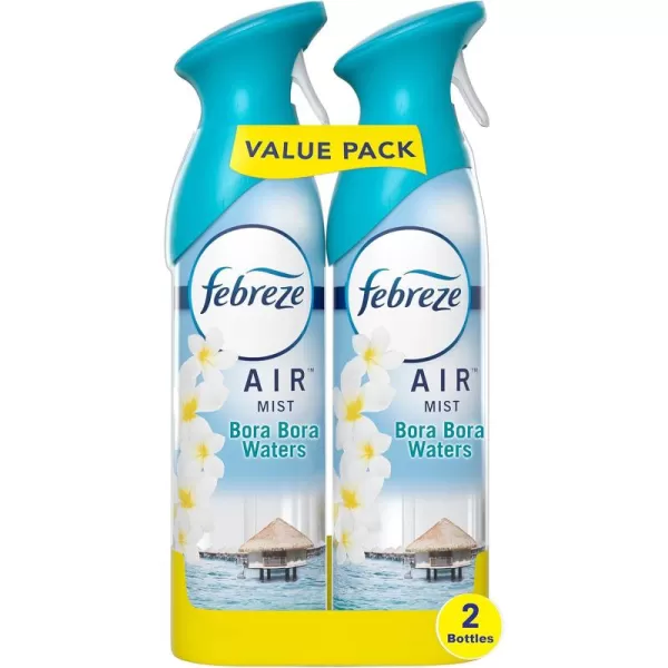 Febreze Air Mist Odor-Fighting Air Freshener Mixed Scent, Southern Lilac Mornings, Georgia Peach Orchard, Sweet Watermelon Vine, 8.8 oz. Aerosol Can, Pack of 3
