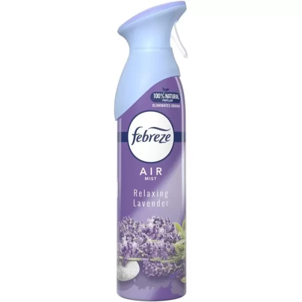 Febreze Air Mist Odor-Fighting Air Freshener Mixed Scent, Southern Lilac Mornings, Georgia Peach Orchard, Sweet Watermelon Vine, 8.8 oz. Aerosol Can, Pack of 3