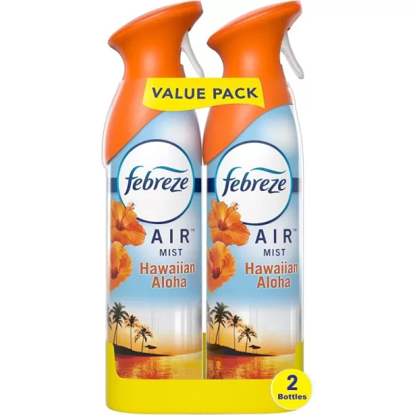 Febreze Air Mist Odor-Fighting Air Freshener Mixed Scent, Southern Lilac Mornings, Georgia Peach Orchard, Sweet Watermelon Vine, 8.8 oz. Aerosol Can, Pack of 3