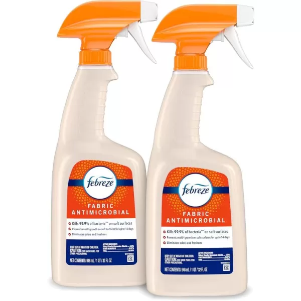 Febreze Fabric Antimicrobial and Odor-Fighting Fabric Spray, 32 fl oz, pack of 2