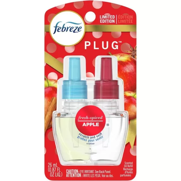 Febreze Odor-Fighting Fade Defy PLUG Air Freshener, Downy April Fresh, Gain Original, Linen &amp; Sky,  .87 fl. oz. Oil Refills