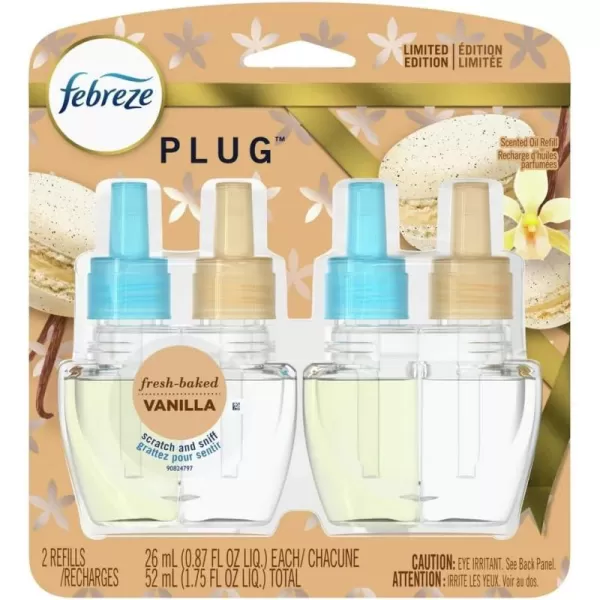 Febreze Odor-Fighting Fade Defy PLUG Air Freshener, Downy April Fresh, Gain Original, Linen &amp; Sky,  .87 fl. oz. Oil Refills