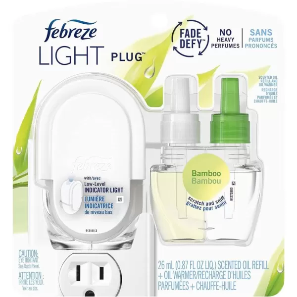 Febreze PLUG, Bamboo, Starter Kit &amp;  .87 fl. oz. Refills