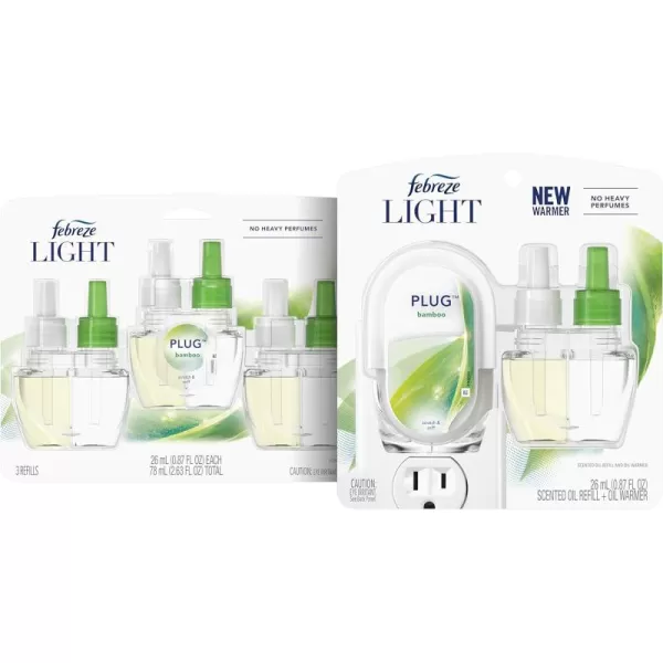 Febreze PLUG, Bamboo, Starter Kit &amp;  .87 fl. oz. Refills)