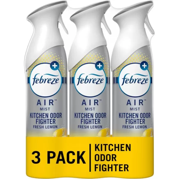 Febreze Room Air Fresheners, Home &amp; Kitchen Room Fresheners, Air Freshener Spray, Odor Fighter Air Freshener for Home, Fresh Lemon Scent, 8.8 oz. Aerosol Can )