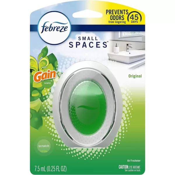 Febreze Small Spaces Air Freshener, Plug in Alternative Air Freshener for Home Long Lasting, Gain Original Scent, Bathroom/ Closet Air Fresheners, Odor Fighter for Strong Odor )