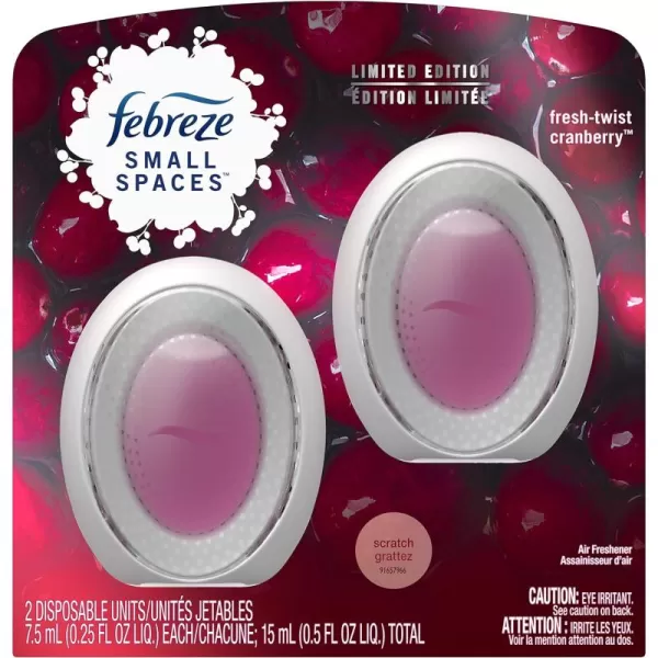 Febreze Small Spaces Air Freshener, Wild Berries, Odor Fighter for Strong Odors )