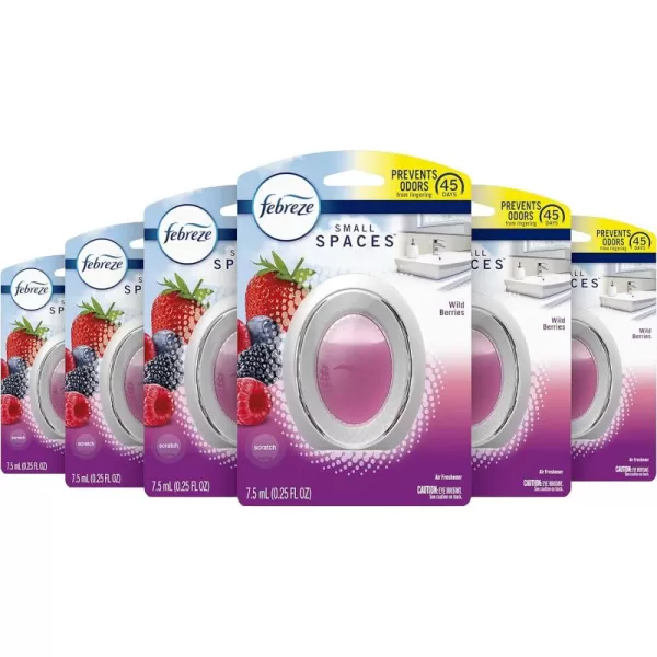 Febreze Small Spaces Air Freshener, Wild Berries, Odor Fighter for Strong Odors )
