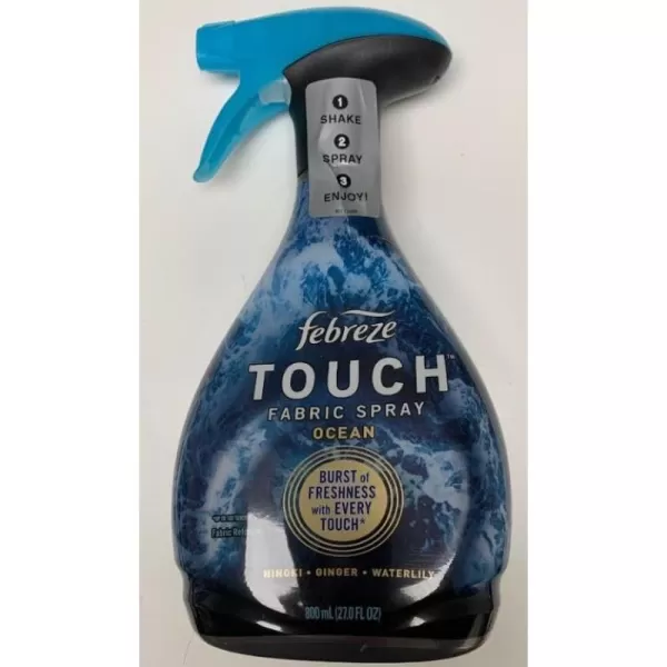 Febreze Touch Fabric Spray, Sneaker Balls Alternative, Couch Cleaner, Fabric Refresher Spray, Ocean &amp; Mountain, 16.9 oz, Pack of 2