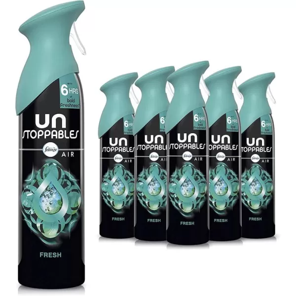 Febreze Unstopables Air Effects Odor-Fighting Air Freshener Paradise, 8.8 oz. Aerosol Can, Pack of 3)