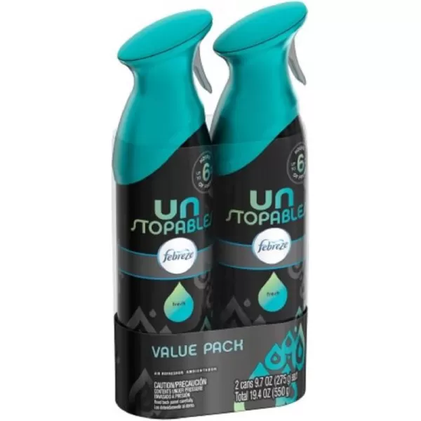 Febreze Unstopables Air Effects Odor-Fighting Air Freshener Paradise, 8.8 oz. Aerosol Can, Pack of 3)