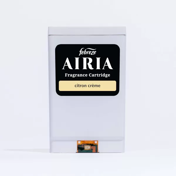 AIRIA by Febreze, Citron Crème Fragrance Cartridge, Refill Only, Zesty Citrus and Creamy Vanilla, 1.0 FL Oz)