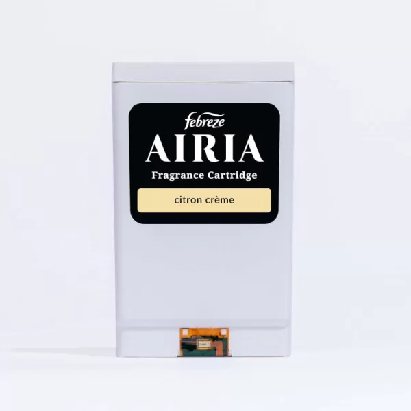 AIRIA by Febreze, Citron Crème Fragrance Cartridge, Refill Only, Zesty Citrus and Creamy Vanilla, 1.0 FL Oz)