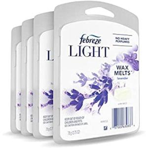 imageFebreze Light Wax Melts Air Freshener and Odor Eliminator Lavender 6 Count Pack of 4275 Ounce Pack of 4