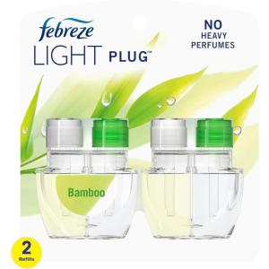 imageFebreze PLUG Bamboo Starter Kit ampamp 4 87 fl oz Refills088 Fl Oz Pack of 2