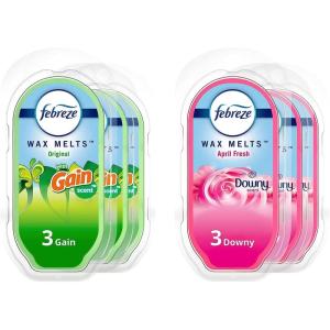 imageFebreze Wax Melts Wax Warmer Cubes 25 oz Pack of 6 Guava ampamp Vanilla Downy April Fresh Gain Original Scent 6 Cubes Each OdorFighting ScentedOriginal  April Fresh