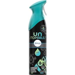 imageFebreze Air Freshener Spray Unstopables Breeze Scent Bathroom Spray Room Fresheners Odor Eliminator for Strong Odor 88 oz Pack of 397 Ounce