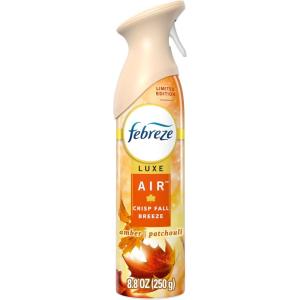imageFebreze Air Mist Air Freshener Spray OdorFighting Room Spray Air Fresheners for Home and Bathroom and Kitchen Aerosol Can Crisp Fall Breeze Scent 88oz 1 Count88 Ounce Pack of 1