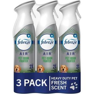 imageFebreze Air Mist Air Freshener Spray OdorFighting Room Spray Air Fresheners for Home and Bathroom and Kitchen Aerosol Can HD Pet Odor Fighter Scent 88oz 3 Count264 Ounce Pack of 1