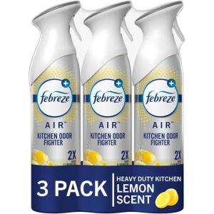 imageFebreze Air Mist Air Freshener Spray OdorFighting Room Spray Air Fresheners for Home and Bathroom and Kitchen Aerosol Can Kitchen Odor Fighter Scent 88oz 3 Count88 Ounce Pack of 3