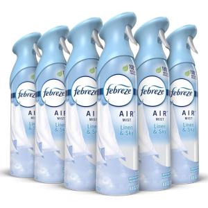 imageFebreze Air Mist Air Freshener Spray OdorFighting Room Spray Air Fresheners for Home and Bathroom and Kitchen Aerosol Can Southen Lilac Mornings Scent 88oz 3 Count88 Ounce Pack of 6