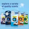 imageFebreze Car Air Fresheners 2 Linen ampamp Sky and 2 Hawaiian Aloha Scents Odor Eliminator for Strong Odors 4 Count006 Fl Oz Pack of 1