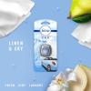 imageFebreze Car Air Fresheners 2 Linen ampamp Sky and 2 Hawaiian Aloha Scents Odor Eliminator for Strong Odors 4 Count007 Fl Oz Pack of 2