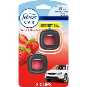 imageFebreze Car Air Fresheners 2 Linen ampamp Sky and 2 Hawaiian Aloha Scents Odor Eliminator for Strong Odors 4 Count007 Fl Oz Pack of 2