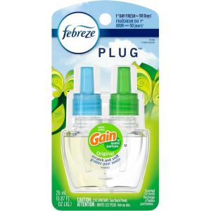imageFebreze PLUG Gain Original Starter Kit ampamp 2 87 fl oz RefillsGain Original Scent