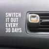 imageFebreze Car Air Freshener Vent Clip Laundry Fresh Scent 07 oz Car Vent Clip Pack of 4Fresh Leaves