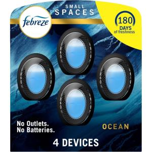 imageFebreze Small Spaces Air Freshener Wild Berries Odor Eliminator for Strong Odors Pack of 6006 Ounce Pack of 4