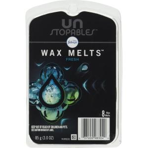 imageFebreze Unstopables Premium Wax Melts  Fresh Scent  8 Count Wax Melts Per Package  Net Wt 3 OZ 85 g Per Package  Pack of 2 Packages3 Ounce Pack of 6