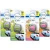imageFebreze Car Air Freshener 2 Gain Original and 2 Gain Island Fresh Scents Odor Eliminator for Strong Odors 4 Count