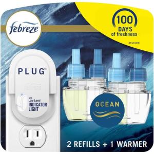 imageFebreze PLUG Linen ampamp Sky Starter Kit ampamp 2 87 fl oz Refills174 Fl Oz Pack of 1