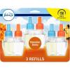 imageFebreze Plug In Air Freshener OdorFighting Scented Oil Refill Air Fresheners for Home and Bathroom and Kitchen Long Lasting for Strong Odors Hawaiian Aloha Scent 087oz Refills 3 CountBlueOrange