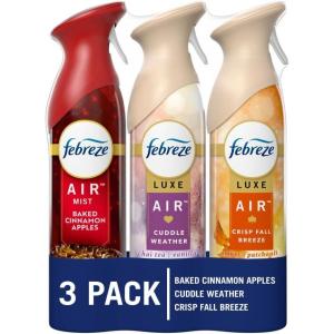 imageFebreze Air Freshener Spray OdorFighting Room Spray Cranberry Crumble Scent 88oz 3 CountHoliday Mix Pack