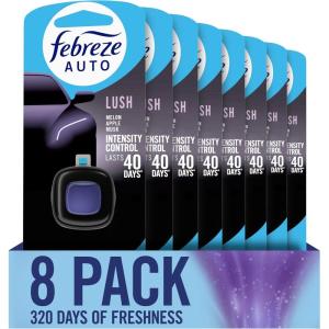 imageFebreze AUTO Air Freshener OdorFighting Automotive Vent Clip Midnight Storm Scent 8 CountLush