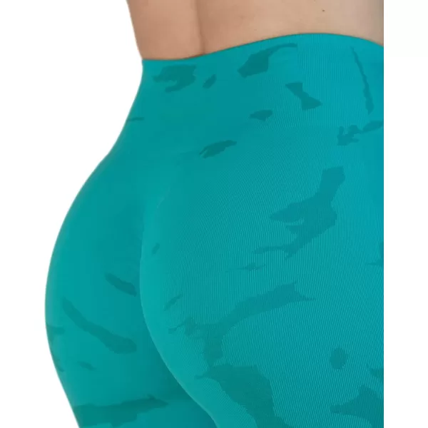 AUROLA CAMO Collection Workout Leggings for Women Subtle Logo Seamless Scrunch Gym Tights Yoga Running Active Pants