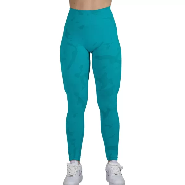 AUROLA CAMO Collection Workout Leggings for Women Subtle Logo Seamless Scrunch Gym Tights Yoga Running Active Pants
