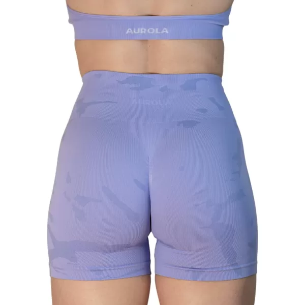 AUROLA CAMO Workout Shorts for Women Seamless Subtle Logo Scrunch Shorts